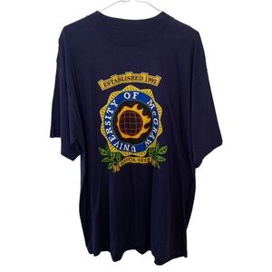 Vintage Tim McGraw Single Stitch T Shirt Size XL Dark Navy Blue Made in USA